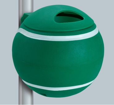 Design Papierkorb Tennisball grün