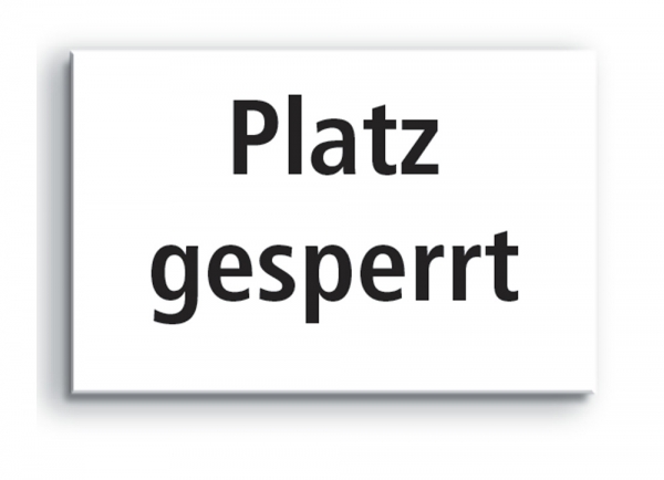 Platz gesperrt